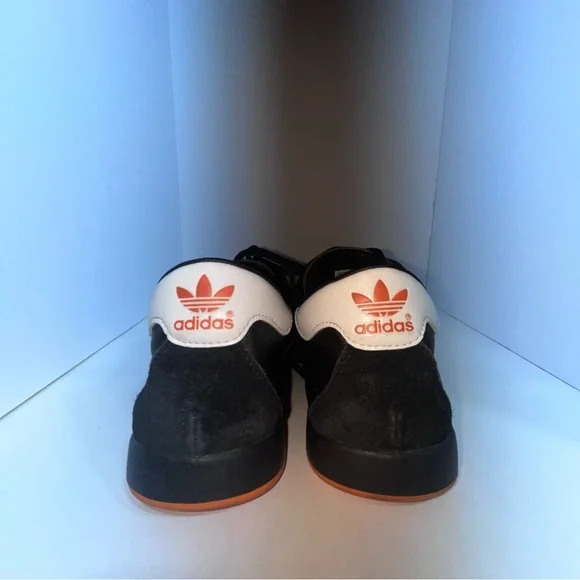 Adidas Rare Men's Black and White “The Sneekers” with Orange Sole - Picture 4 of 5